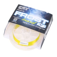 Clam FROST ICE Premium Braided Ice Fishing Line Hi Vis Yellow Color 4 LB Test