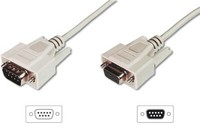 AK-610203-030-E Datatransfer VerläNgerungskabel, D-Sub9 St/Bu, 3.0M, Seriell, Ve