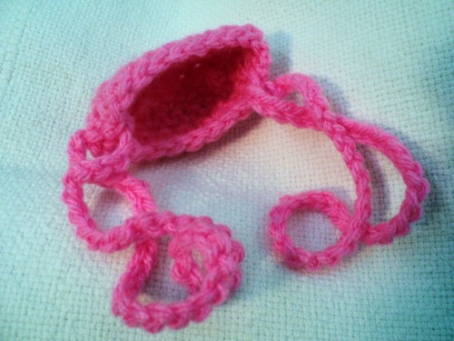 Neue handgehäkelte rosa Acryl NASENWÄRMER Wintersportbekleidung Unisex - Bild 2 von 2