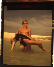 North Shore Nia Peeples Matt Adler muscular Original 2.25 x 2.25 Transparency