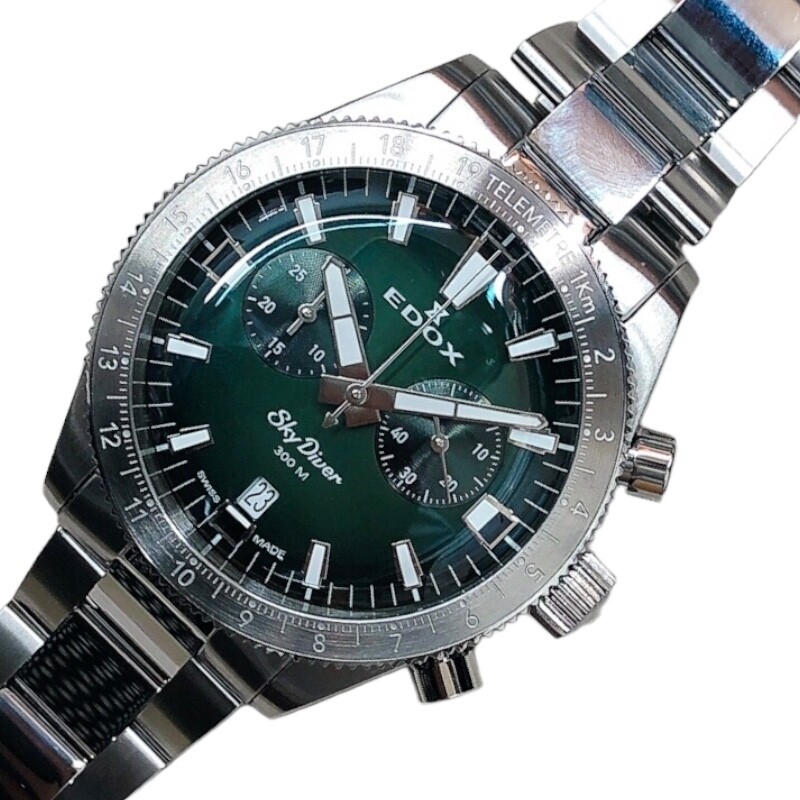 邦楽 defspiral / CHRONO TRAVELER Zeppelin LZ126 Los Angeles Chronograph Burgundy Dial Quartz