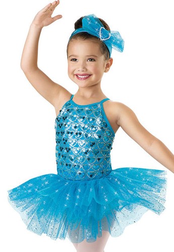 NUEVO Weissman "Young at Heart" Disfraz de Baile Vestido de Patinaje 6083 Niño - Imagen 2 de 3
