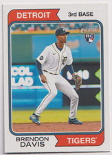 2023 Topps Heritage #67 Brendon Davis RC Detroit Tigers