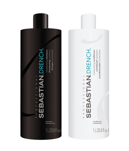 Sebastian DRENCH Shampoo and Conditioner 33.8 oz Duo (Free 2 Pumps) - Picture 2 of 3