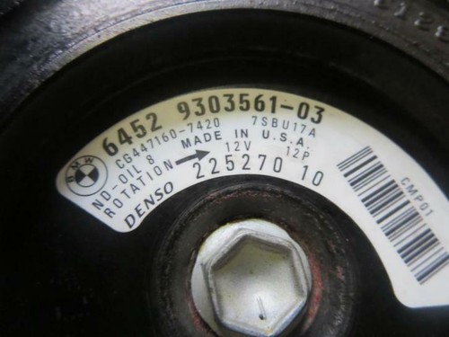 Compresor de aire acondicionado BMW F06 F07 F10 F11 F30 F31 F31 F32 F34 - Imagen 3 de 4