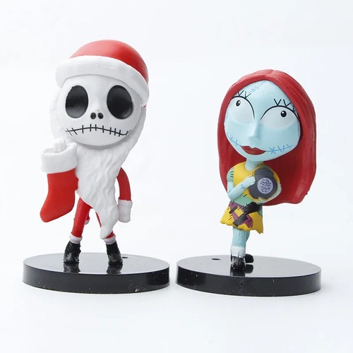 Juego de 10 vinilos modelo PVC Navidad Pesadilla Sally Jack Skellington. - Imagen 15 de 24