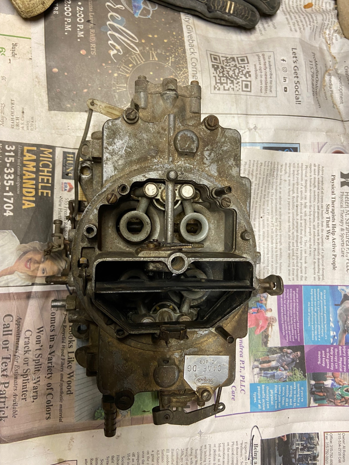 Ford Autolite 4100 Carburetor Part C4AG DG used on 19581964 Fords V8