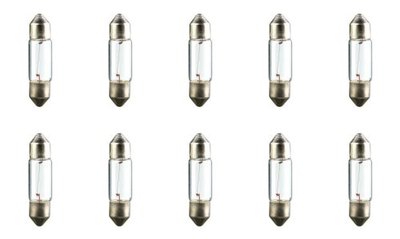 10x 3021 7MM Festoon Bright Vision Miniature Mini Dome Light bulbs Lamp DE3021
