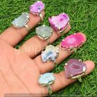 1000pcs Lot Solar Druzy Gemstone Rings Wholesale Lots 925 Silver Plated Jewelry
