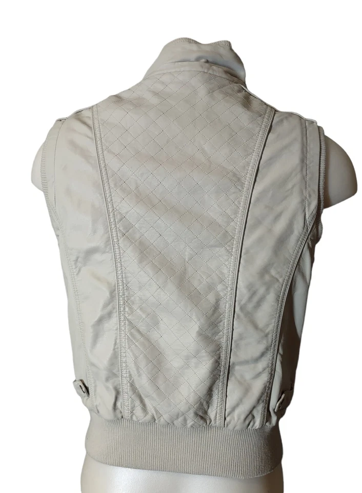 Chaleco YMI XL Junior Talla X-Grande Para Mujer Imitación Cuero Cremallera Completa Forro de Piel Sintética Foto 2 de 4