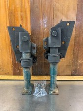 Fiat 124 Spider 1974-85 • Original Front Bumper Shocks + Supports, Used. F6220