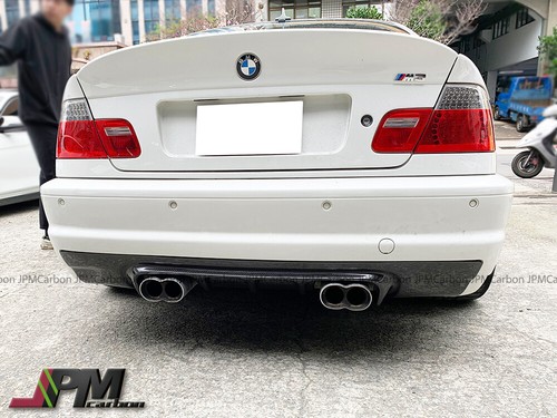V Style Carbon Fiber Rear Bumper Diffuser For BMW 2001-2006 E46 M3 Only - Bild 3 von 4