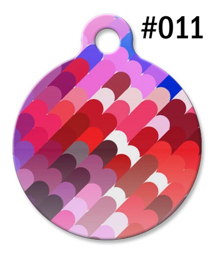 Custom Designer Pet ID Tags for Dog & Cat, Personalized Stylish Round Shape Tag - Picture 5 of 42