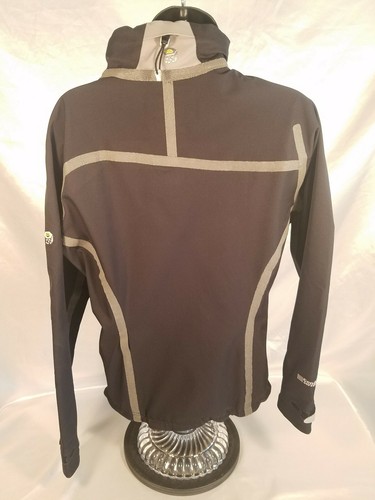 MOUNTAIN HARDWEAR Black Full Zip Conduit soft shell cycling jacket womens sz SM - Picture 3 of 12