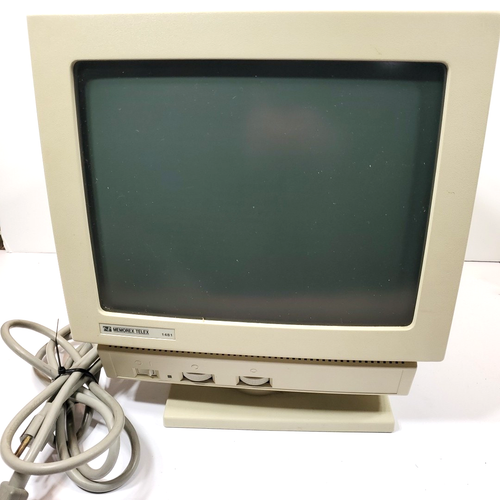 Memorex TELEX Cdm-4496 P/N 900456-002 14" CRT Amber Terminal Monitor - WORKING