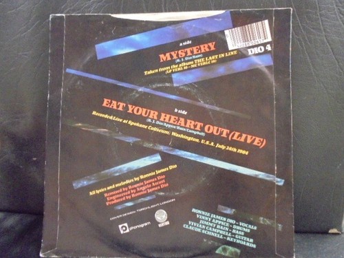 DIO " MYSTERY " 7" EX+ COND.IN Or.PIC SL. - Imagen 2 de 2