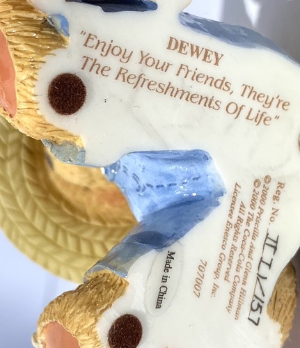 Cherished Teddies Dewey Coca-Cola Coke # 707007 Enjoy Your Friends Puppy Dog - Picture 6 of 6