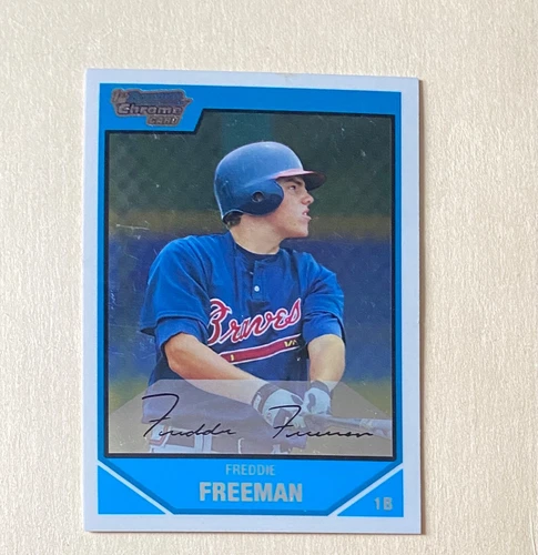 2007 Bowman Draft Chrome Draft Picks Freddie Freeman #BDPP12 Rookie RC #P5438