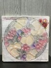 Vintage “ Rainbow Garden” Serving Dish Tray Platter 13” W/ Original Box USA