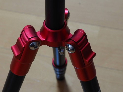 Manfrotto Travel Tripod Element MKELES5RD-BH Small Red Aluminum Compact Used JP - Picture 4 of 8