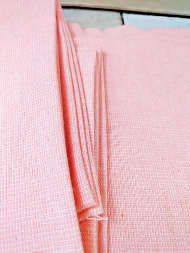 Fabric Remnant Pink Cotton Blend 2 3/4 Yds by 60" - Picture 3 of 3