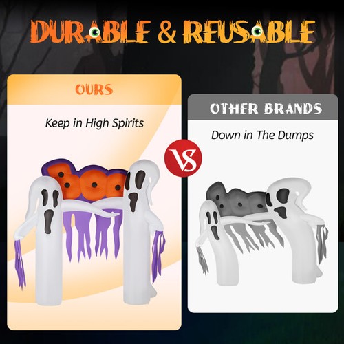 9.8ft White Ghost Yard Decoration - Picture 8 of 9