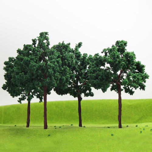 8pcs G Scale 1:25 Geep Green Model Trees Roadside Diorama 14cm Iron Wire D14070 - Picture 2 of 5