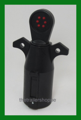 Trailer Socket Circuit Light Plug Tester 7 Flat Pin RV | eBay 7 way trailer plug wiring tester 
