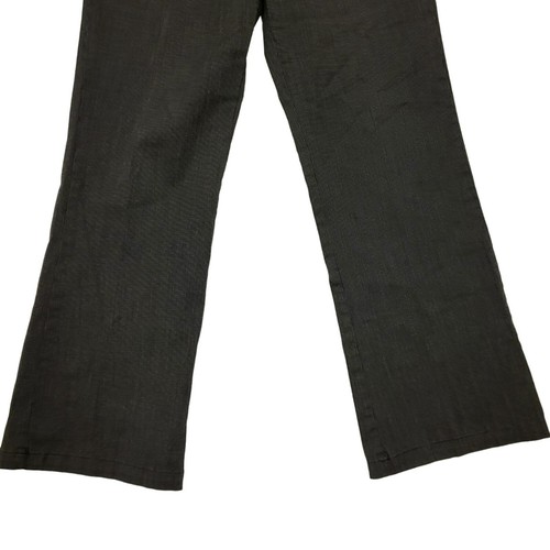 Vintage White Stag Stretch Bootcut Dress Pants Black Soot Birdseye Women's 8 - Picture 7 of 11