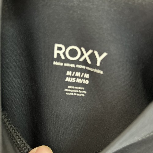 Neu Roxy Damen Whole Hearted Kurzarm UPF 50 Rashguard schwarz Größe Medium - Bild 6 von 6