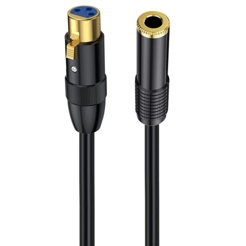 6.35mm Female to XLR Female Mic Audio Extension Cable for Microphone, Mixer 1.8m - Picture 2 of 7