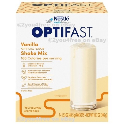 OPTIFAST 800 SHAKE MIX | CHOCOLATE VANILLA or STRAWBERRY | 6 BOXES = 42 SERVINGS - Picture 37 of 66