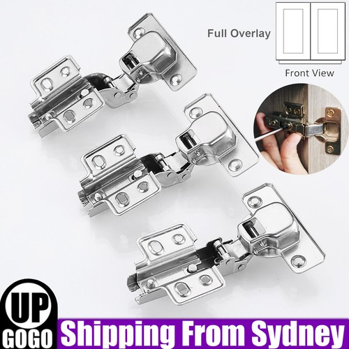 10X Door Hinge Cupboard Hinges Soft Close Full Overlay Wardrobe