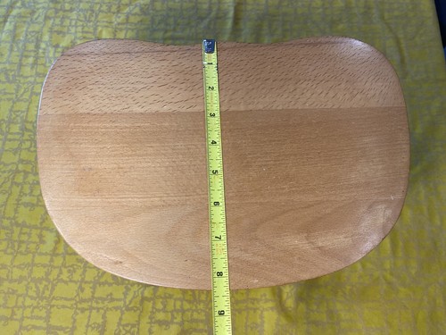 Vintage 1950’s Nevco Fold N Carry Wood Stool Yugoslavia 9.5” Farmhouse Milking - Picture 4 of 13