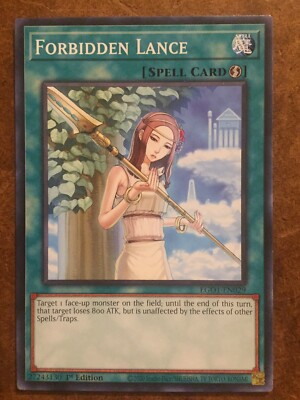 Forbidden Lance Spell Card Yugioh EGO1-EN029 Trading Card | eBay