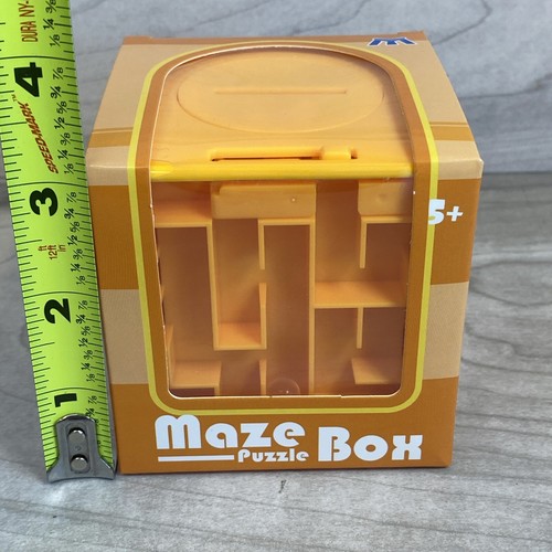 3D Money MAZE PUZZLE BOX Bank Savings Coin Fun Brain Game Cash Gift Wrap NEW - Picture 7 of 10