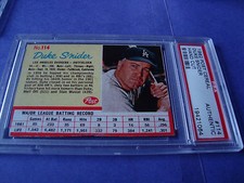 1962 Post Cereal  #114 DUKE SNIDER   psa A  LA DODGERS (064)  no creases