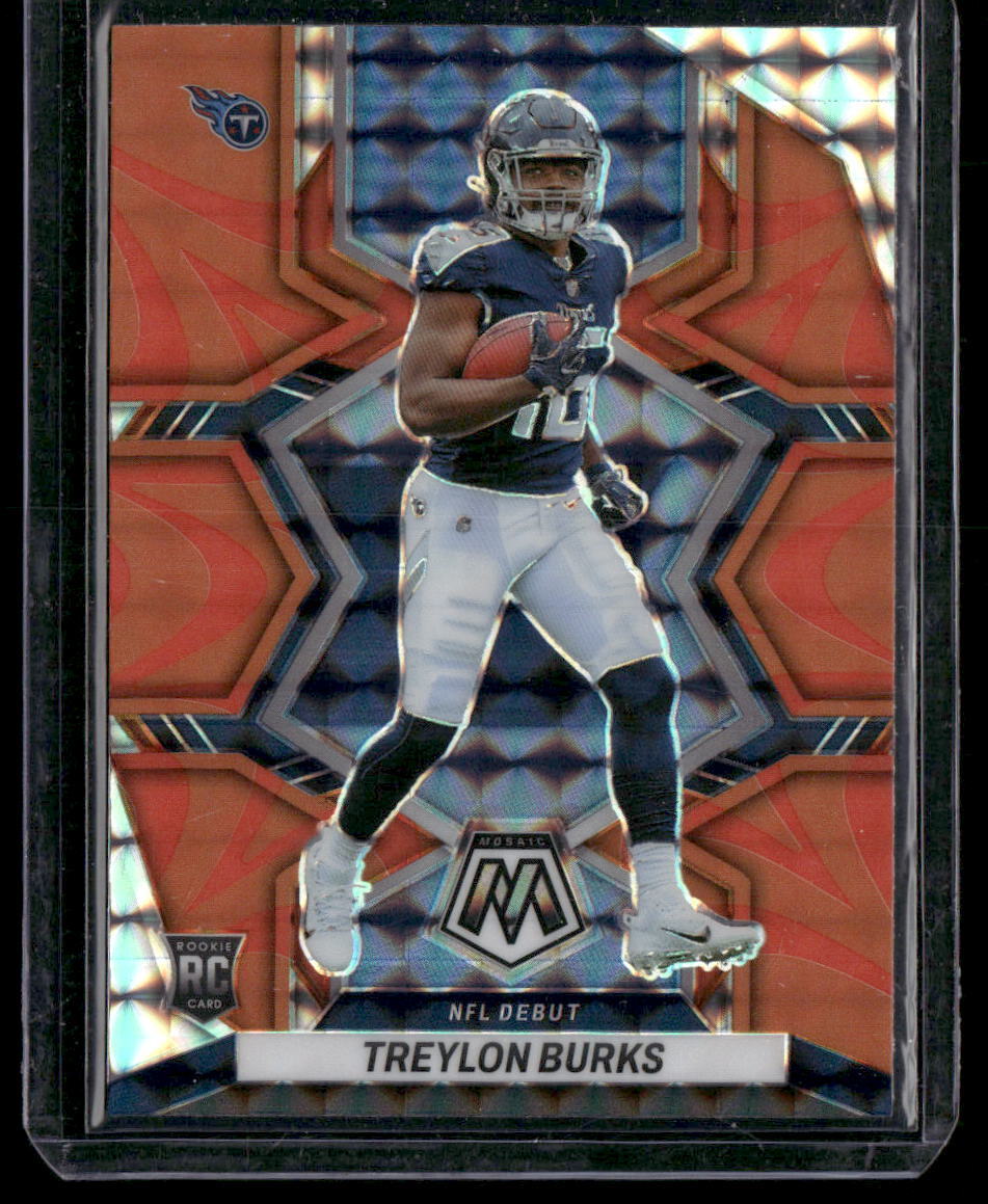 2022 Panini Mosaic #279 Treylon Burks Mosaic Reactive Orange