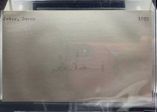 Earliest Known Derek Jeter Pre-Rookie Signature. (Rare) Beckett!! &JSA - Picture 2 of 4