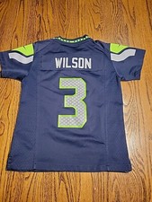 Nike Seattle Seahawks Russell Wilson NFL Football Jersey Youth Size Small Boys