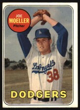 1969 Topps #444 Joe Moeller VG/VGEX Dodgers 571244