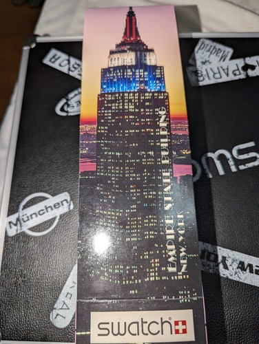 Swatch Phil Collins Special Ed. Watch & Limited Ed Empire State Building Watch - Picture 13 of 22