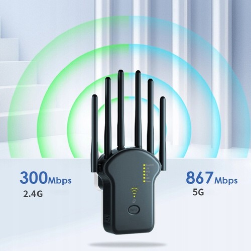 WIFI Repeater Router Range Wzmacniacz sygnału Wi-Fi Access Point Booster 1200Mbps - Zdjęcie 9 z 11