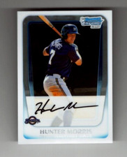 2011 TOPPS Bowman Chrome HUNTER MORRIS BASEBALL card # BCP130