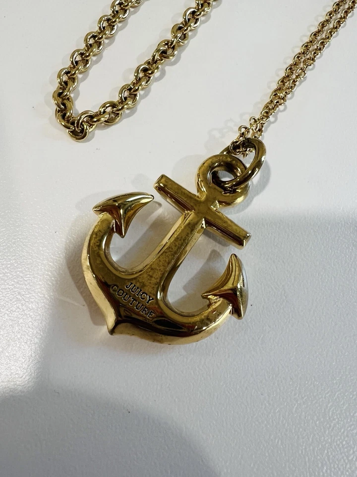 Juicy Couture Pave Ancla Collar y Dije Pulsera Conjunto Y2K Juicy Jewelry Foto 4 de 4