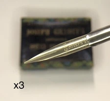 x3 Joseph Gillott's Improved Red Ink Pen 1099 Nibs for Dip Pen Calligraphy NEW 