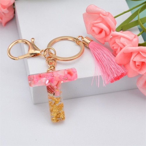 2pcs Key English Tassle Pendant 26 Tassel Fashion Gift Pink Letters Chain  Bag - Picture 32 of 38