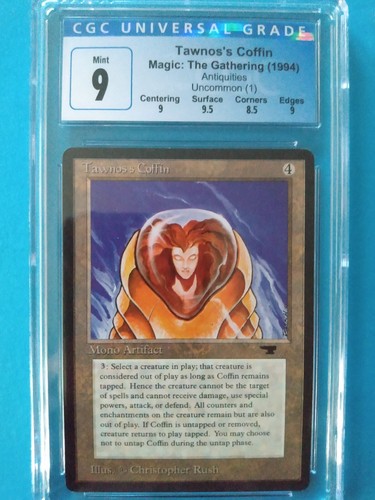 🔨⚰Tawnos's Coffin⚰🔨 Antiquities MTG Reserved List | Gem Surface💎! CGC 9! - Picture 1 of 2