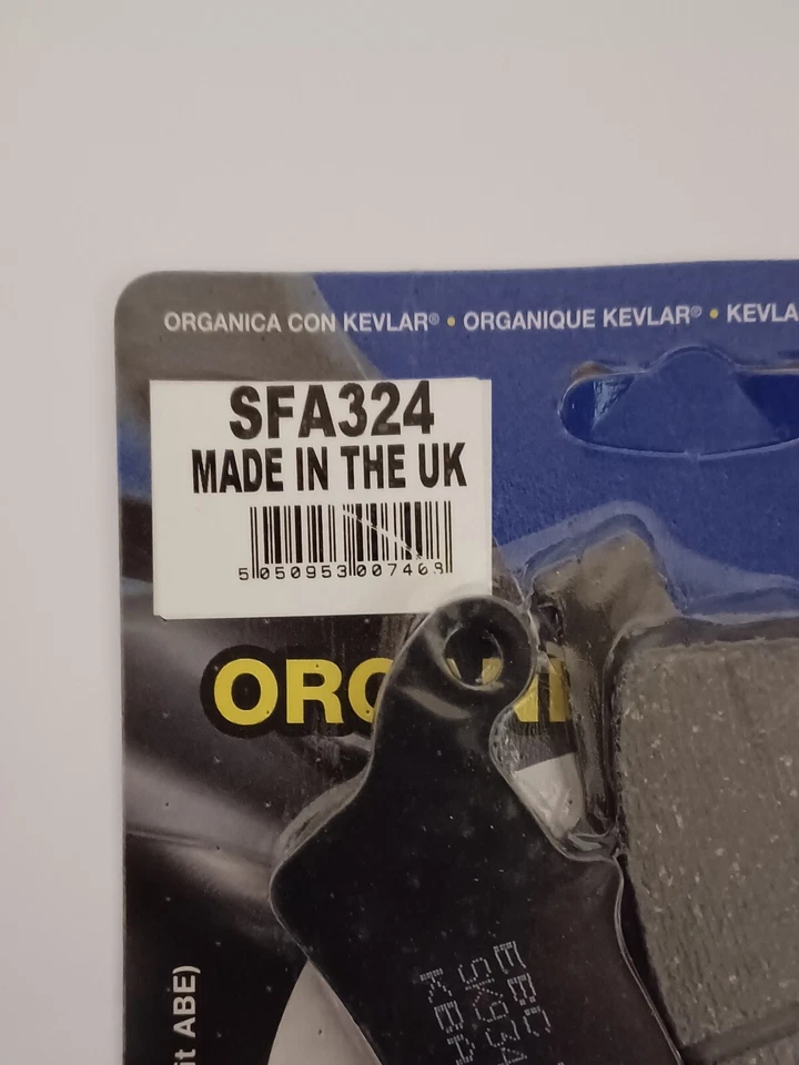 Pastillas de freno de disco delanteras EBC orgánicas para APRILIA SCARABEO 250 (2006 a 2010) Foto 3 de 4