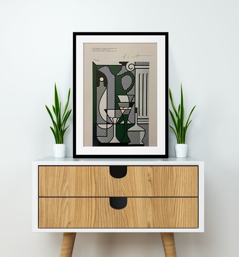 Roy Lichtenstein, Original Hand-signed Lithograph with COA & Appraisal of $3,500 - Picture 1 of 12